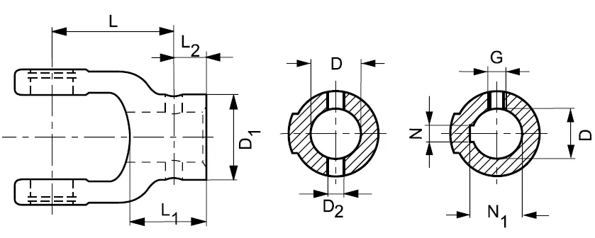 W400E Series PTO Drive Shaft Yoke (NG)