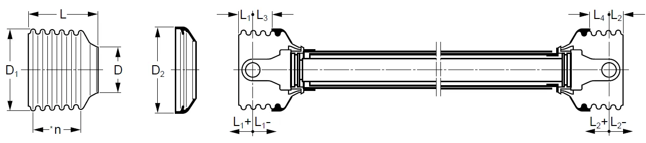 W300E Series PTO Shaft Guard Cones