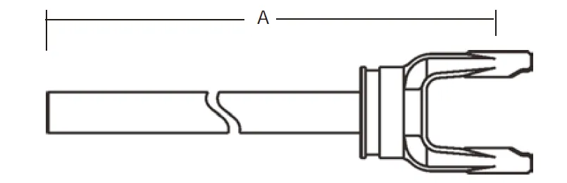 12 Series PTO Shaft Yoke & Shaft Assembly