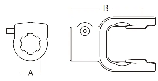 W2400 Series PTO Shaft Tractor Quick Disconnect Yoke