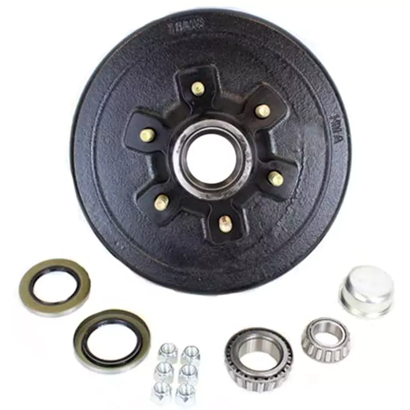 oQPZTtvo ep Brake drum 2 12” Fanned Brake drum with 6 bolts