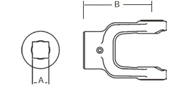 Replacement of Weasler 35 Series PTO Shaft Implement Square Bore Yoke