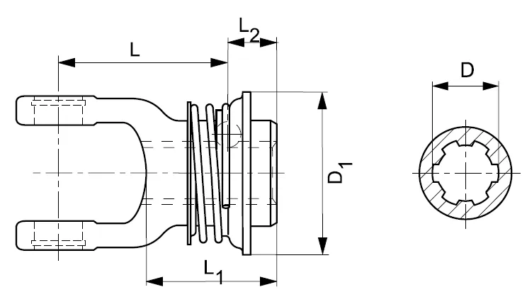 W300E Series PTO Drive Shaft Yoke (AZG)