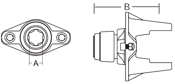 W2400 Series PTO Shaft Tractor Ball Shear Yoke