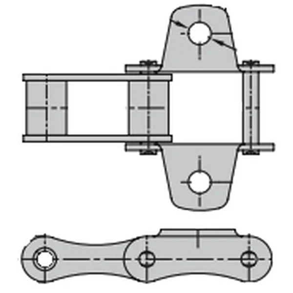 S55 Roller Chain with F5 Attachment