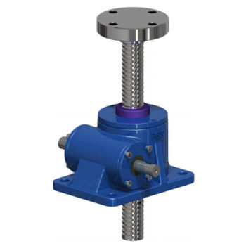 PG20-P3-F3-T-C-X-1500 Flange End High Gear Ratio Screw Jack For Platform Solar Eenergy Panels Lifting