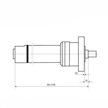 Head Round Flange Type Metallurgical Hydraulic Cylinder