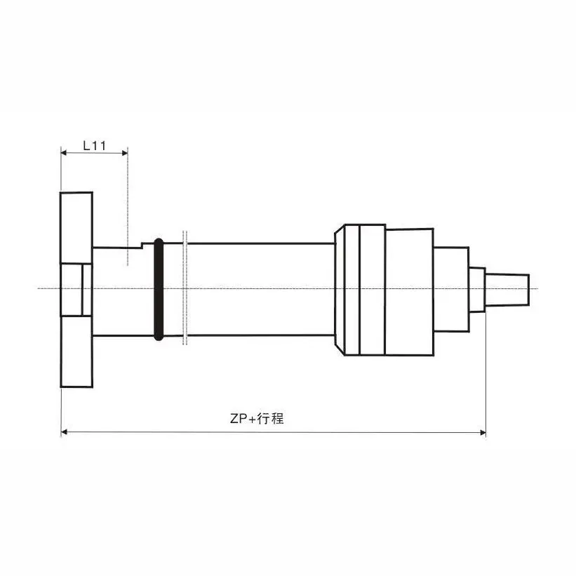 9J25igHd rear round flange type metallurgical hydraulic cylinder 2 Rear Round Flange Type Metallurgical Hydraulic Cylinder