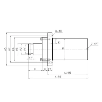 HROB Type Standard B Type Circular Hydraulic Cylinder