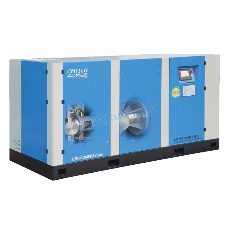 nNjgv0QK H0b780d587e4e424386de42935a1a1df9L Low Noise 30 bar ~40 bar High Pressure Water-injected Oil-free PM VSD Two-stage Screw Air Compressor For PET Plastic Bottle Blow