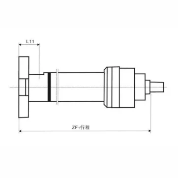 Rear Rectangular Flange Type Metallurgical Hydraulic Cylinder