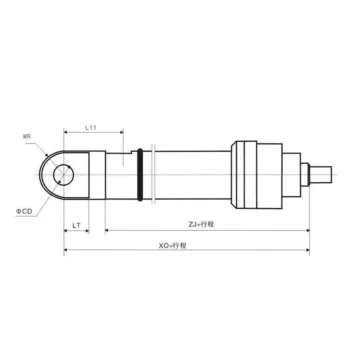 Rear Single Earring Type Metallurgical Hydraulic Cylinder