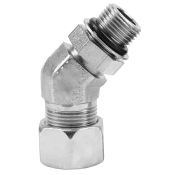 Adjustable Lock Nut 45°Elbow-VEE-M Hydraulic Fittings