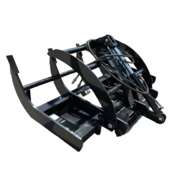 High Quality Skid Steer Log Grapple Rake Grapple Root Rake Mini Loader Grass Grapple