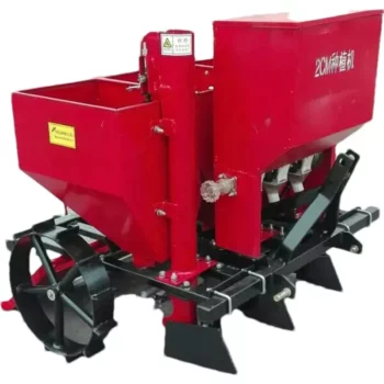 Two rows potato and garlic planter machine for tractor use