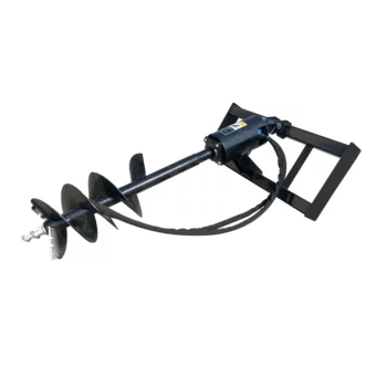 Professional Earth Auger Screw Drill Bit Skid Steer Ground Hole Drilling Machine
