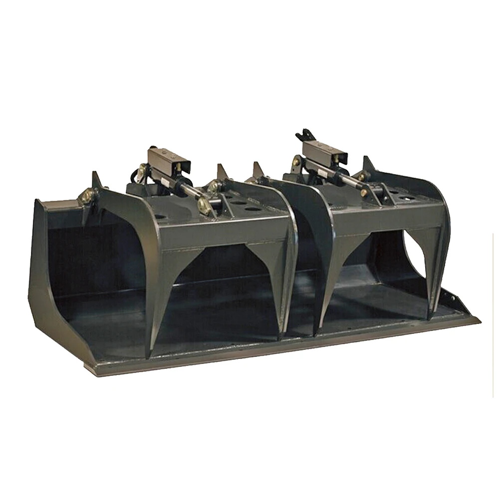 L45Gppgm H2def62d8a4c143d39b8eac434f137f4fM Grass Catcher Skid Steer Attachment Loader Grass Grabber for Agriculture