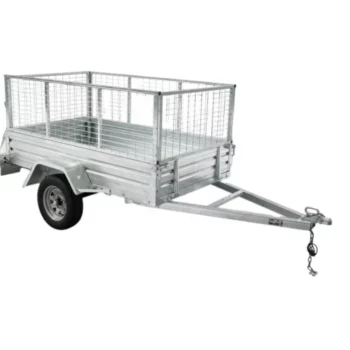 Australia Standard Galvanised Tandem Axle Box Trailer Folding