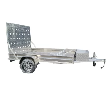 Factory Supply Customized Market Type Hot Galvanized Flat Bed Trailers with Boxes for Excavator, Digger, Motorbike and ATV