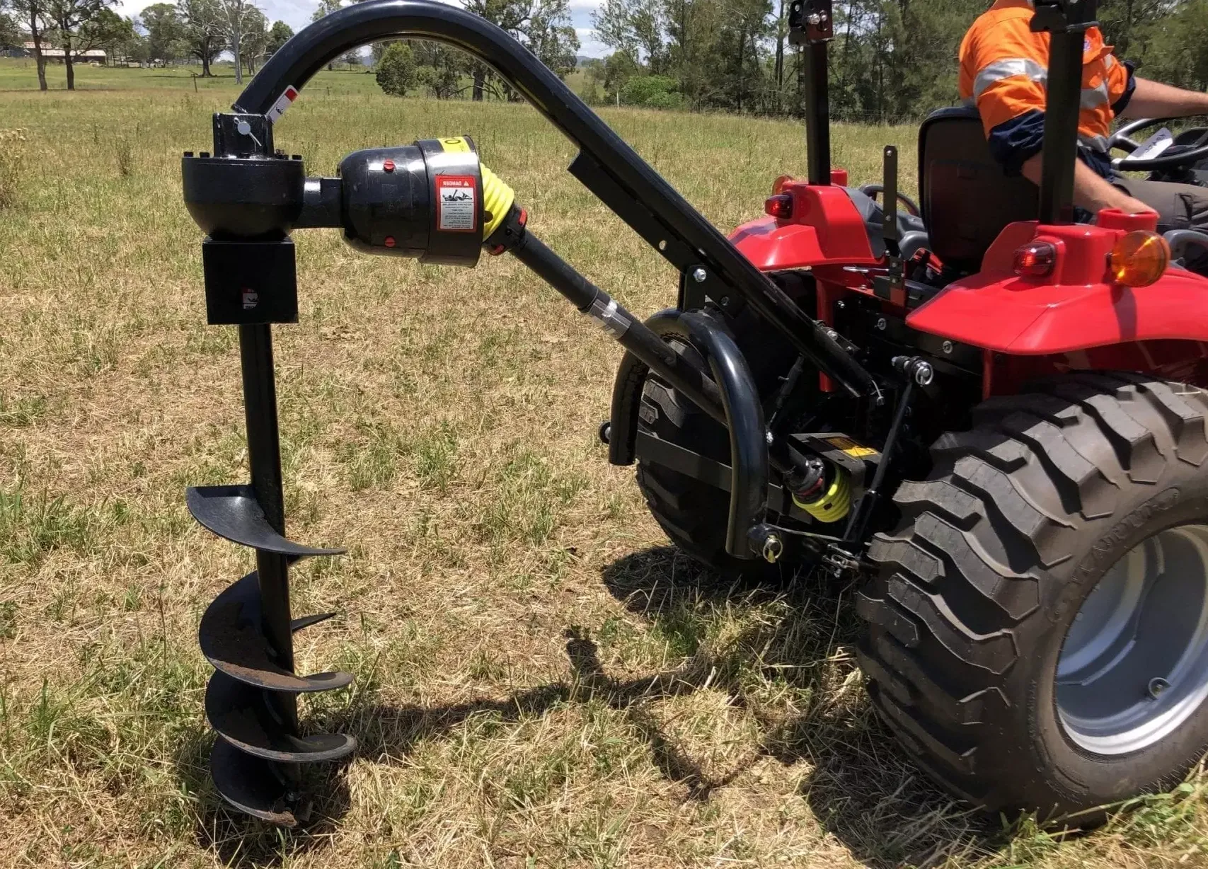 How to Install the Post Hole Digger to Tractor