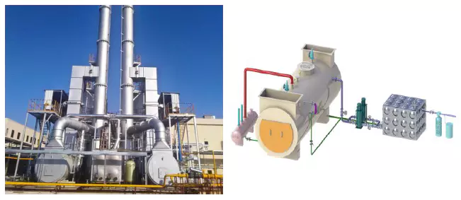 Recovery of waste heat through steam