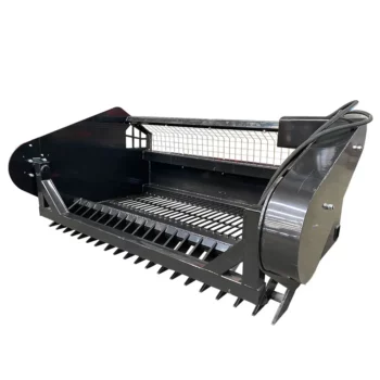 Rock Bucket with Teeth Fits Skid Steer Quick Attachment