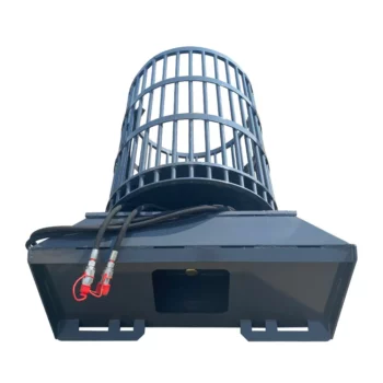 Gear Drive Skid Steer Loader Rotary Rock Picker For Wheel loader