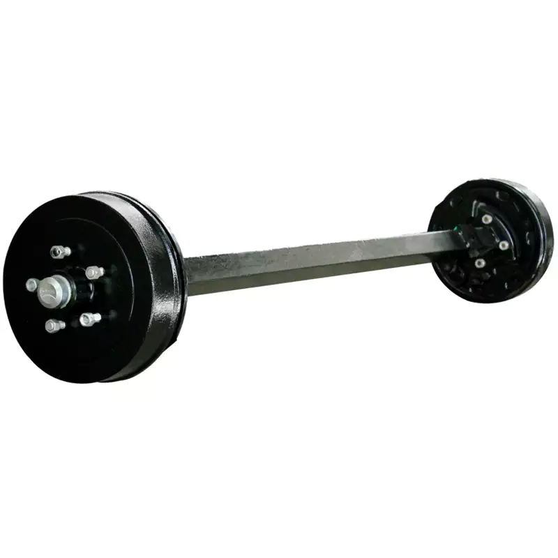 Straight axle with electric brake