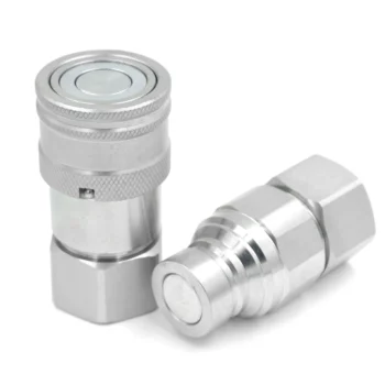 (ISO16028) Flat Face 3/8 Inch BSP/NPT Thread Steel/Stainless Steel Quick Connect Fluid Coupling & Flat Faced Hydraulic Coupler