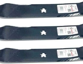 LAWN & GARDEN AMC, Set of 3 Blades Compatible with 152443, 157033, 145708, 163819 Craftsman Poulan Husqvarna 46 inch Deck, 95-045-SET3