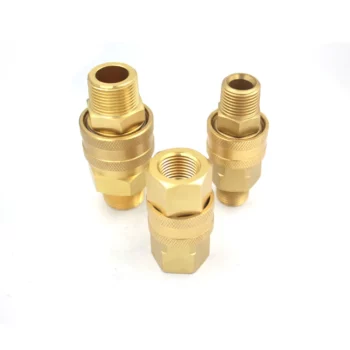 Non-Valve Series 1/4 Size BSP/NPT Thread Quick Connect Fluid Coupling & Brass Quick Connect Water Hose Fittings