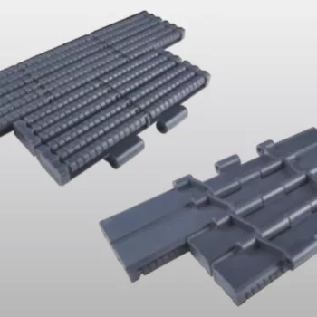 Plastic Flat Top Chains Double Hinge Straight Running With Low Noise Accumulation Rollers Replacement Of System Plast LBP821 - K1200