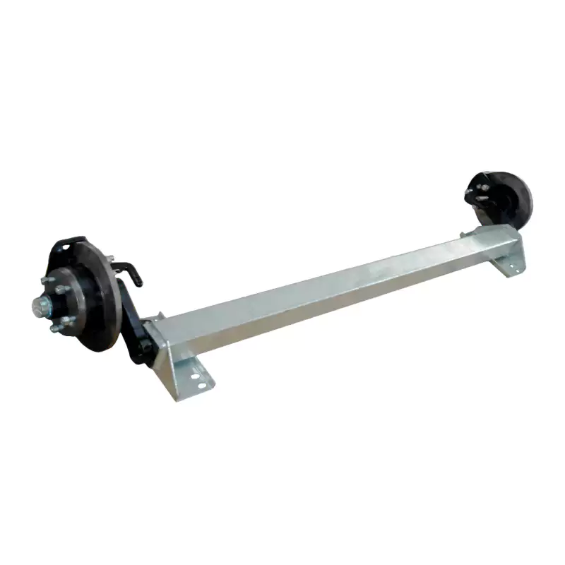 Torsion axle with disc brake