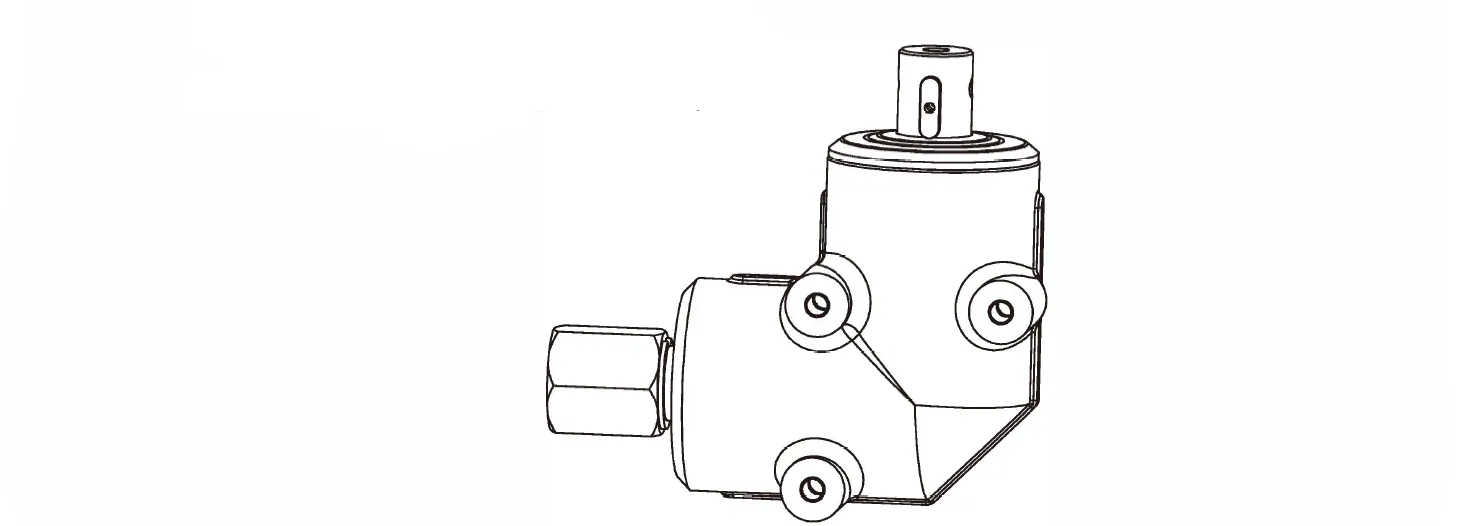 Double Disc Fertilizer Spreader Gearbox EP-SF10 Dimensions