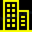 construction company icon 5 yellow 382045