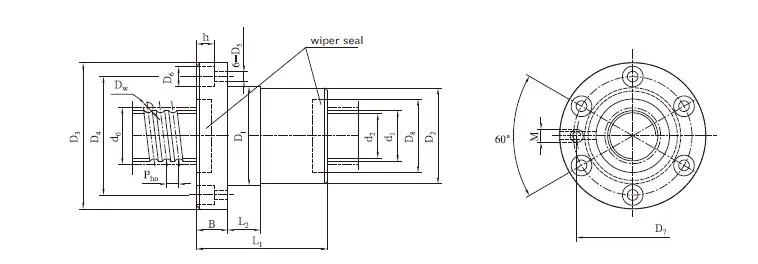 Ball Screw With FF/FFZ Type Inner Cycle Single Nut-9