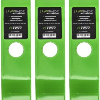 8TEN LawnRAZOR Blade Set for Kubota RCK54-18Z RC54-24B 54 Inch Deck 70000-25004 76529-34330 K5615-34330 (High-Lift)