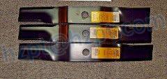 XHT 3 USA Heavy Duty Blades KUBOTA K5619-34330 ZD221 ZG227 W/ 54" Deck & 7/8 HOL