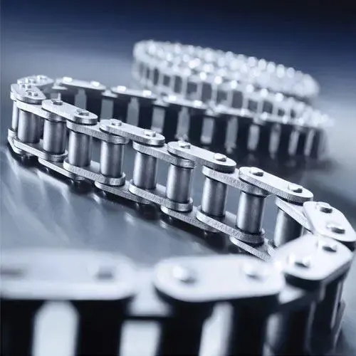 Stainless Steel Roller Chain with Straight Side Plates