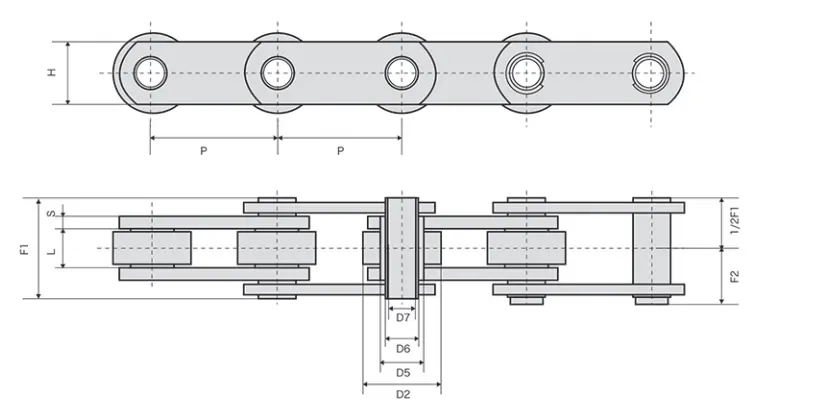 Stainless Steel Hollow Pin Chain Specification