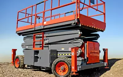 wheel drive for rough terrain scissor lift