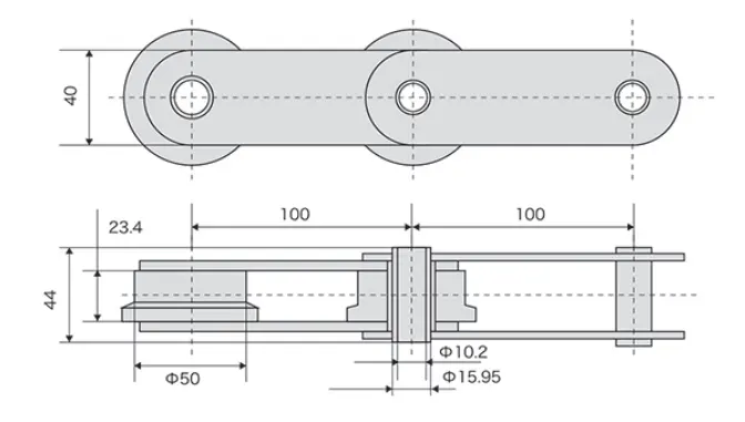 Stainless Steel Hollow Pin Chain Specification