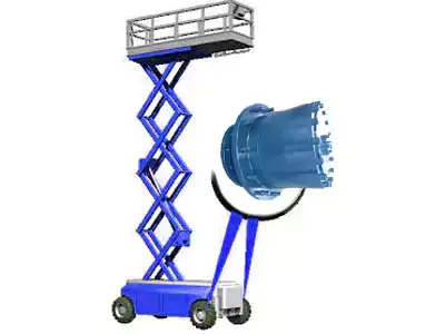 Wheel Drive For Scissor Lifts