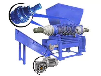 Gearbox for Double-Axle Shredder