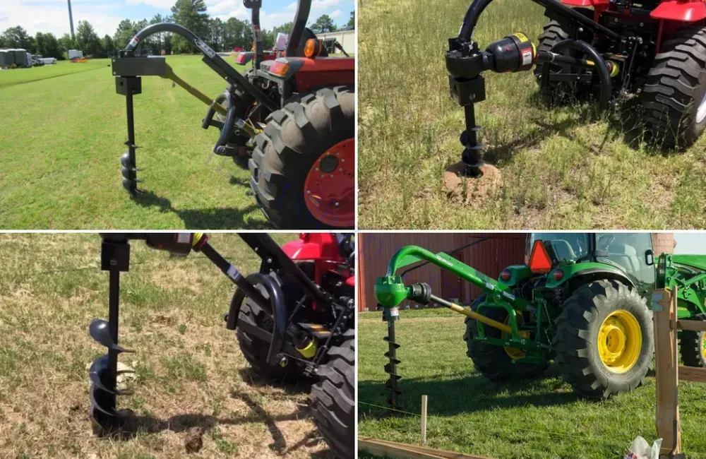 Tractor Mounted Post Hole Digger Applications