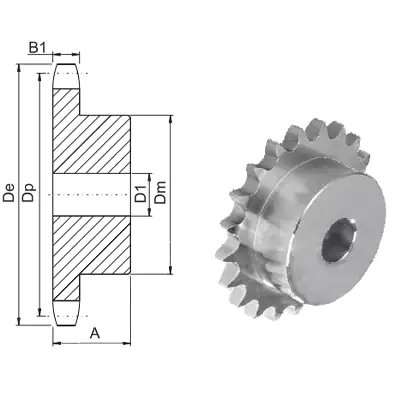 type B sprocket