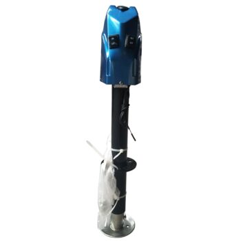 1BJY-324 4000 lbs Electric Trailer Power A-Frame Tongue Jack with Drop Leg for RV Camper Traveler, 12V DC, Blue