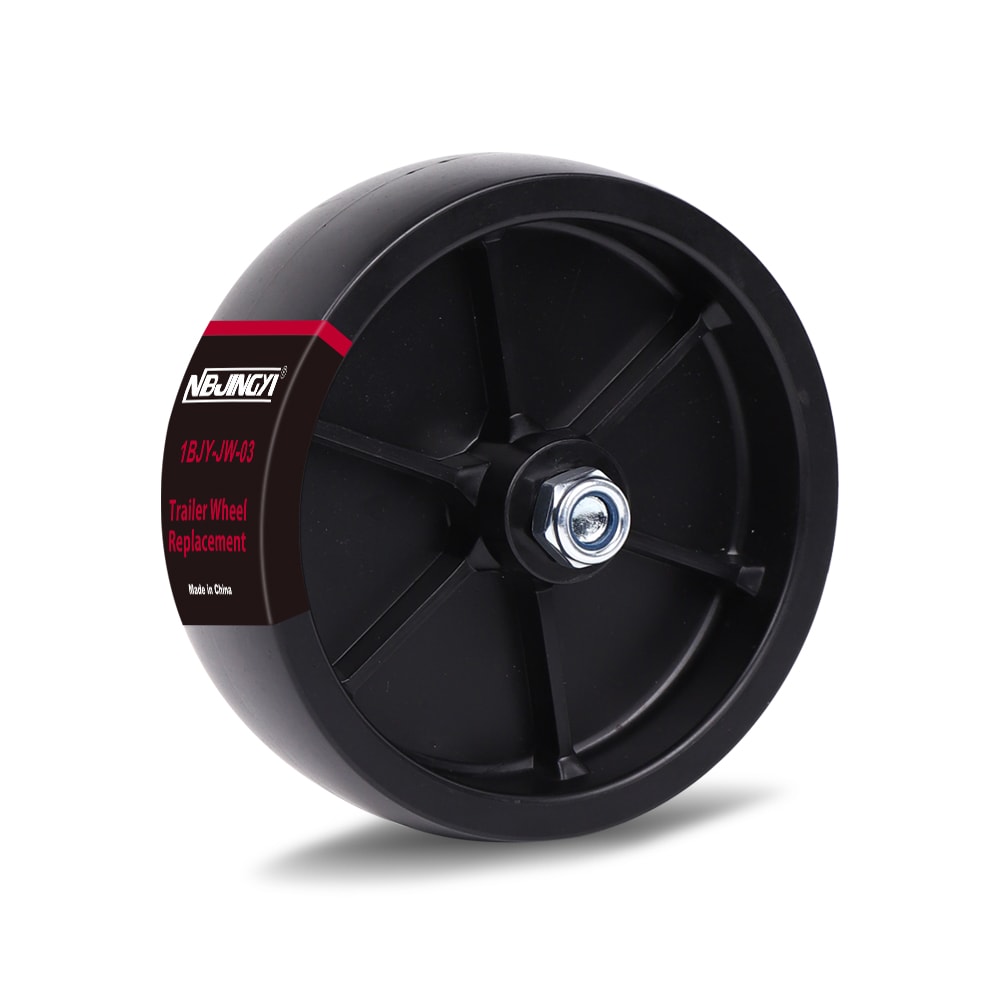 6 2608 1BJY-JW-03 6inch Trailer Jack Swivel Caster Wheel Replacement,1200lbs Capacity without Bracket
