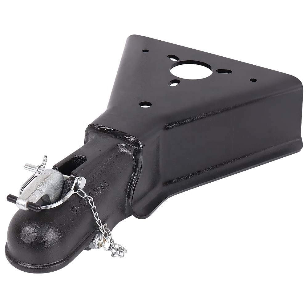 78 Auto Latch Weld On 2-5 16" Ball 15K Capacity A-Frame Trailer Coupler with Jack Hole #1BJY-TC-46B