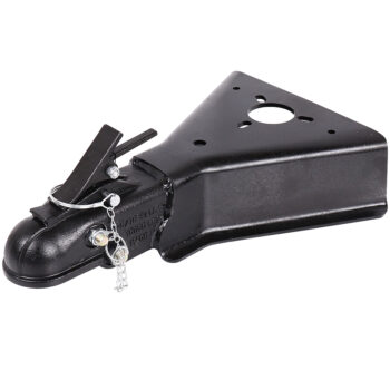 1BJY-TC-42 A-Frame Trailer Coupler with Round Jack Hole - Squeeze Latch - 2-5 16inch Ball - 15000LBS